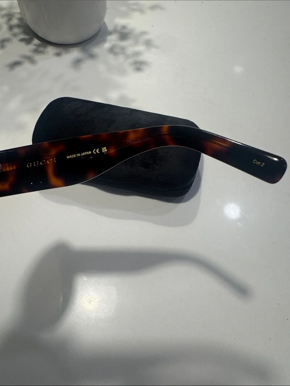 Tortoiseshell Shield Sunglasses - Brown Lenses